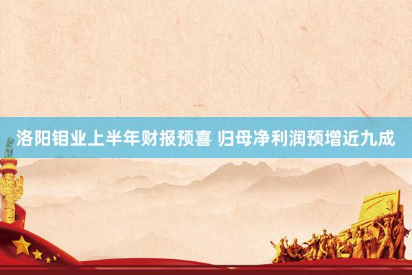 洛阳钼业上半年财报预喜 归母净利润预增近九成