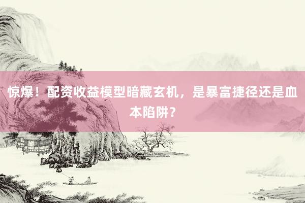 惊爆！配资收益模型暗藏玄机，是暴富捷径还是血本陷阱？
