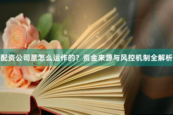 配资公司是怎么运作的？资金来源与风控机制全解析