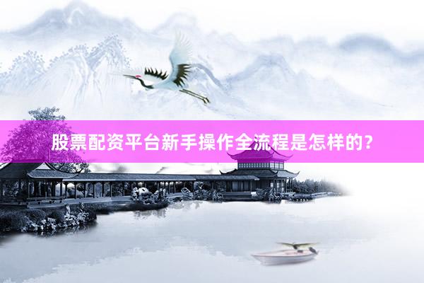 股票配资平台新手操作全流程是怎样的？